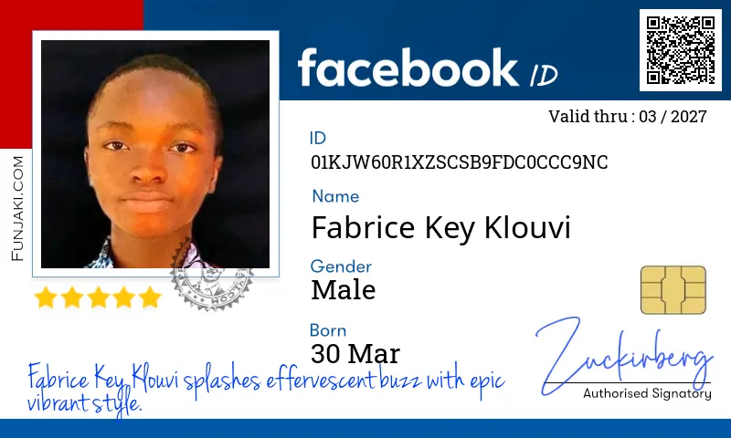 Facebook ID Card
