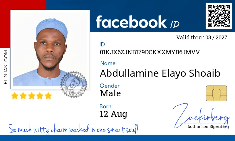 Facebook ID Card
