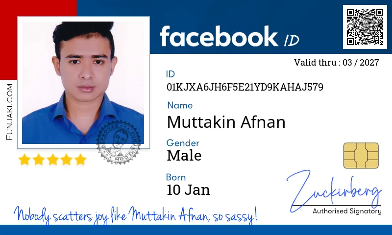Facebook ID Card