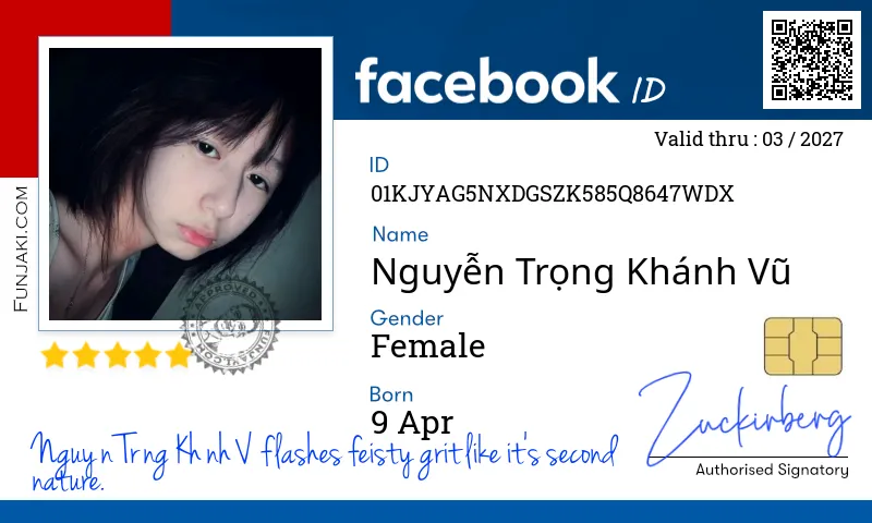 Facebook ID Card