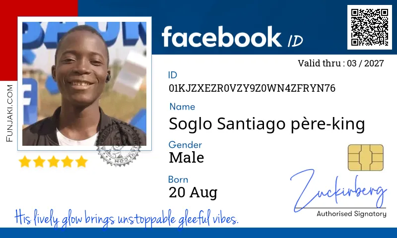 Facebook ID Card