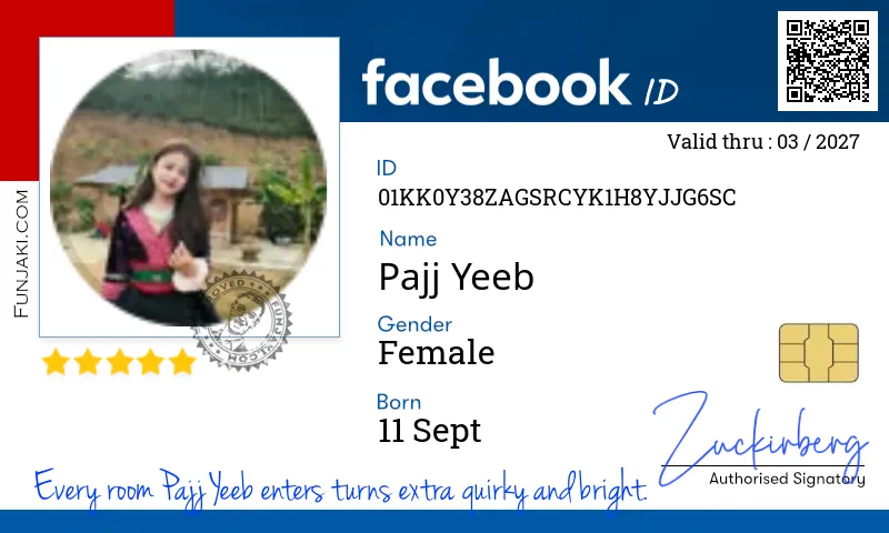 Facebook ID Card