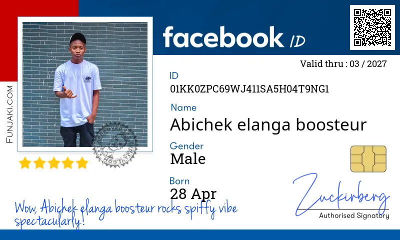 Facebook ID Card