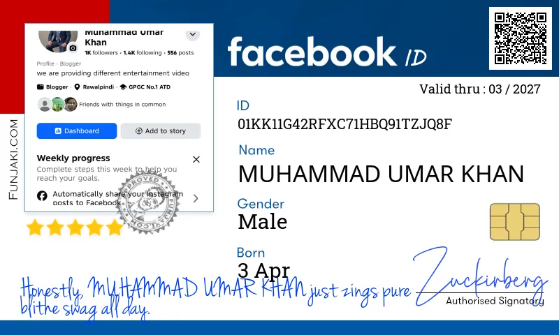 Facebook ID Card