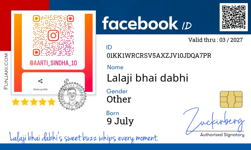 Facebook ID Card