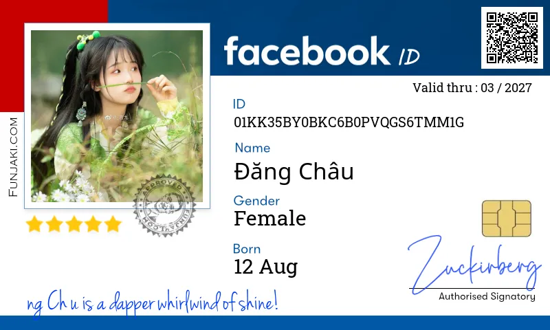 Facebook ID Card