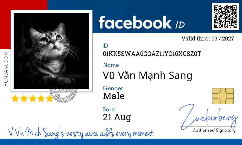 Facebook ID Card