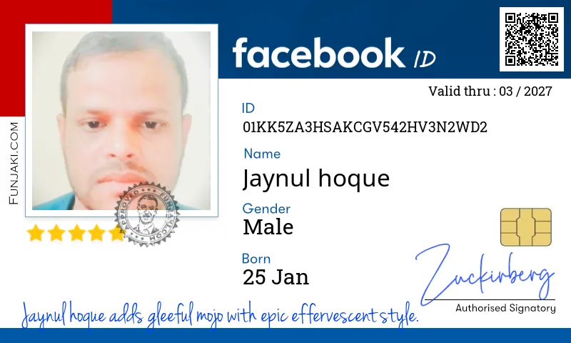 Facebook ID Card