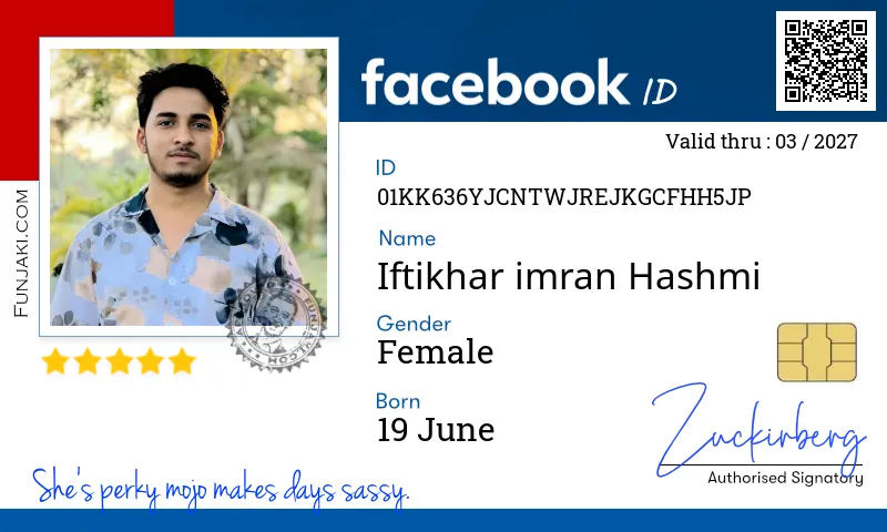 Facebook ID Card