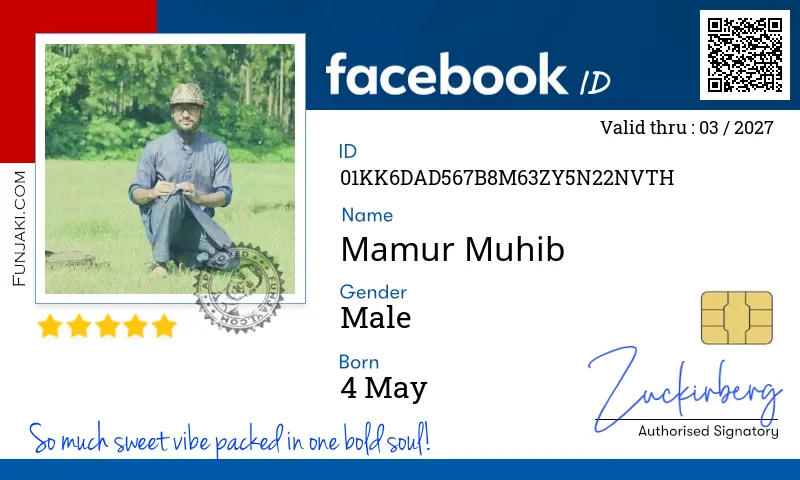 Facebook ID Card