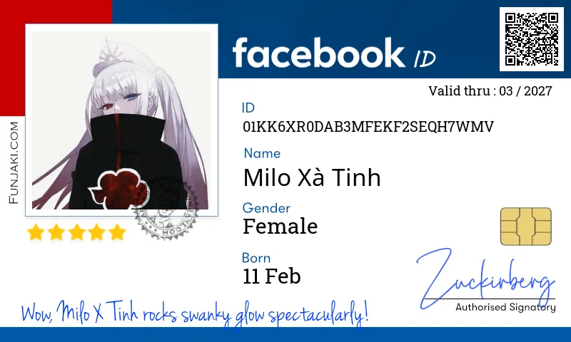 Facebook ID Card