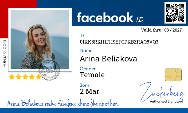 Facebook ID Card