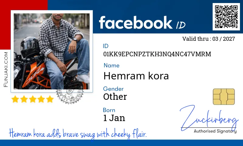 Facebook ID Card