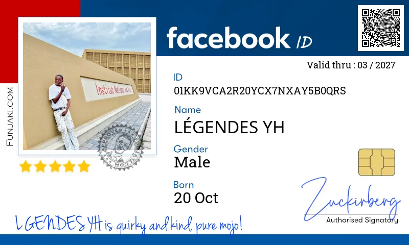Facebook ID Card
