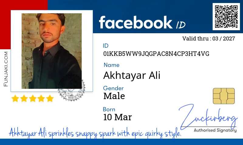 Facebook ID Card