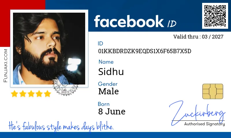 Facebook ID Card
