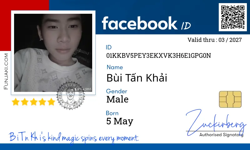 Facebook ID Card