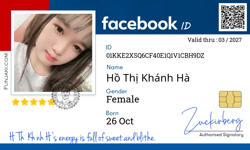 Facebook ID Card