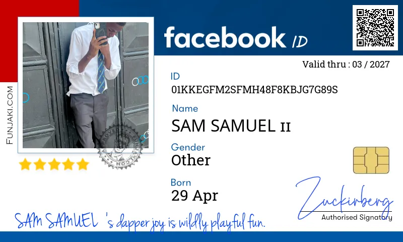 Facebook ID Card