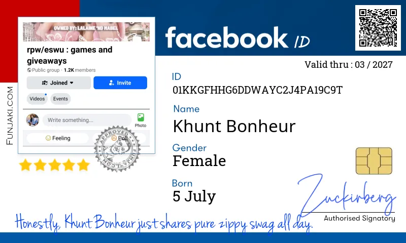 Facebook ID Card