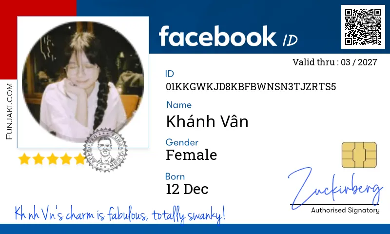 Facebook ID Card