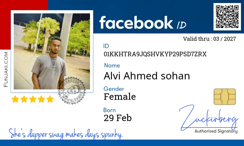 Facebook ID Card