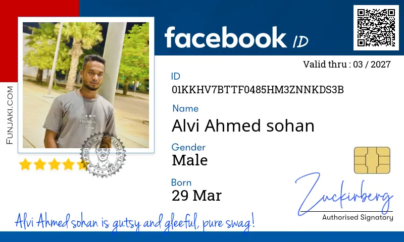 Facebook ID Card