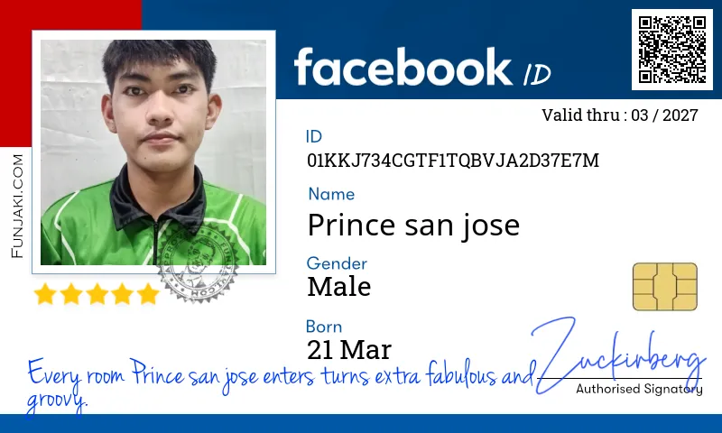 Facebook ID Card