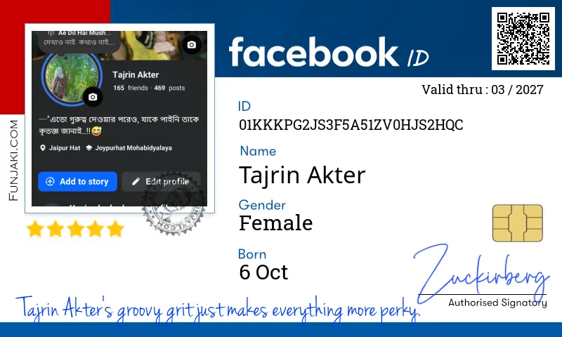 Facebook ID Card