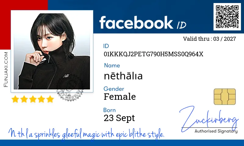 Facebook ID Card