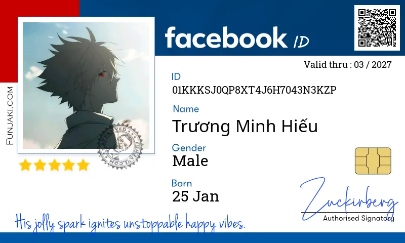 Facebook ID Card