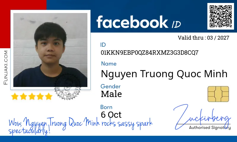 Facebook ID Card