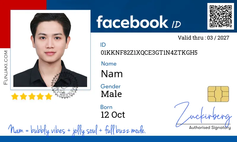 Facebook ID Card