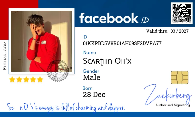 Facebook ID Card