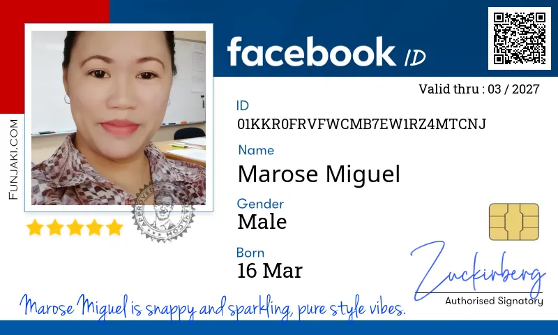 Facebook ID Card