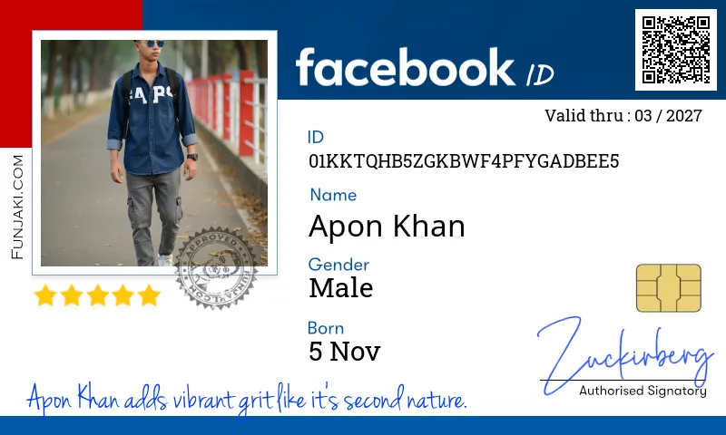 Facebook ID Card