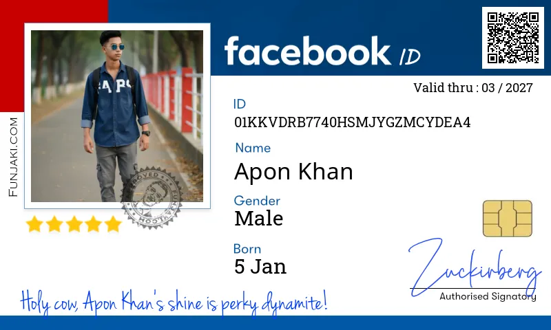 Facebook ID Card