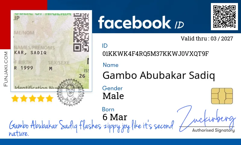 Facebook ID Card