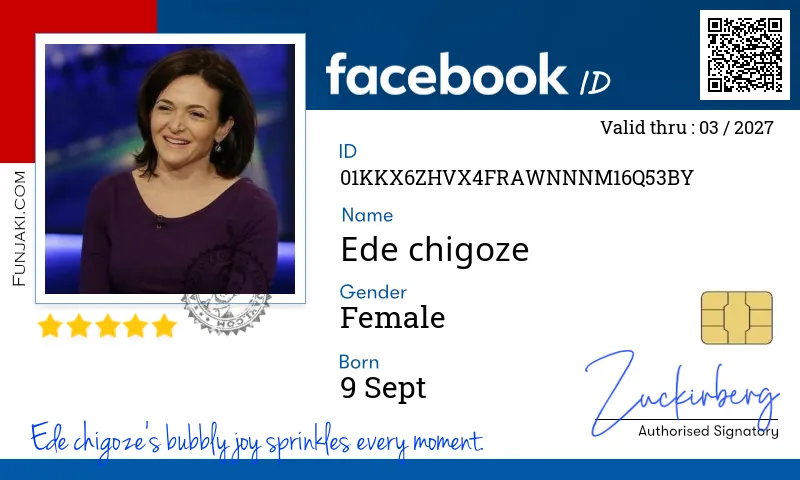 Facebook ID Card