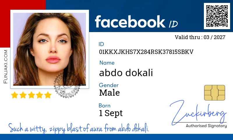 Facebook ID Card