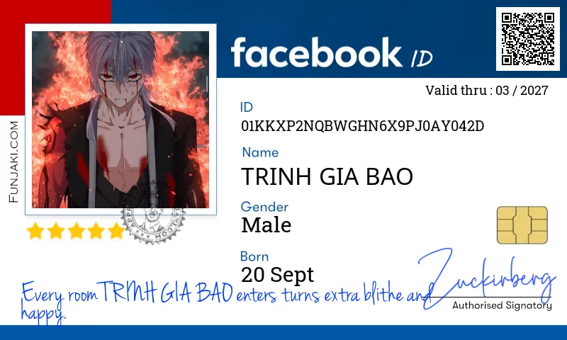Facebook ID Card