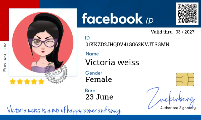 Facebook ID Card