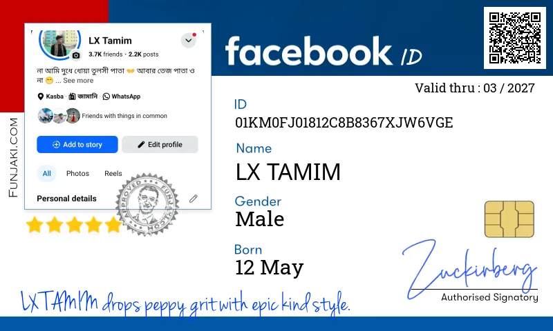 Facebook ID Card