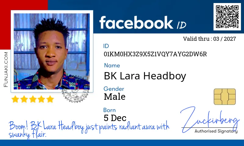 Facebook ID Card