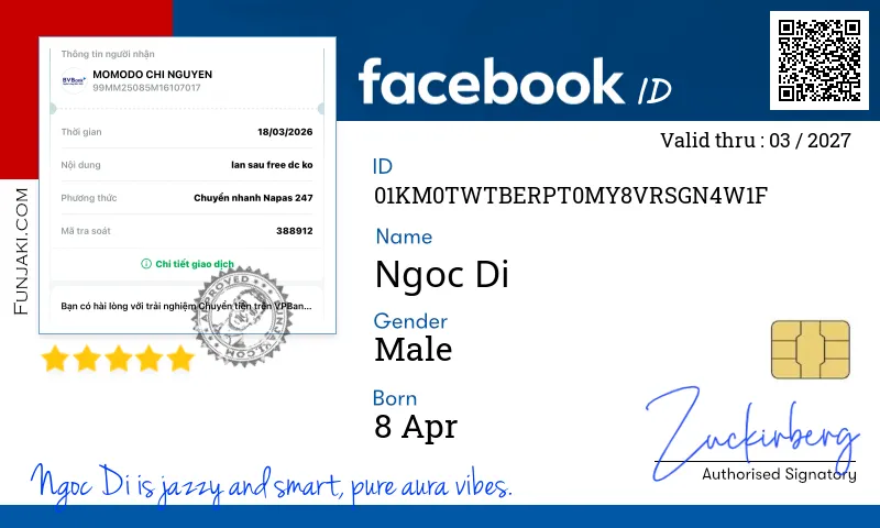Facebook ID Card
