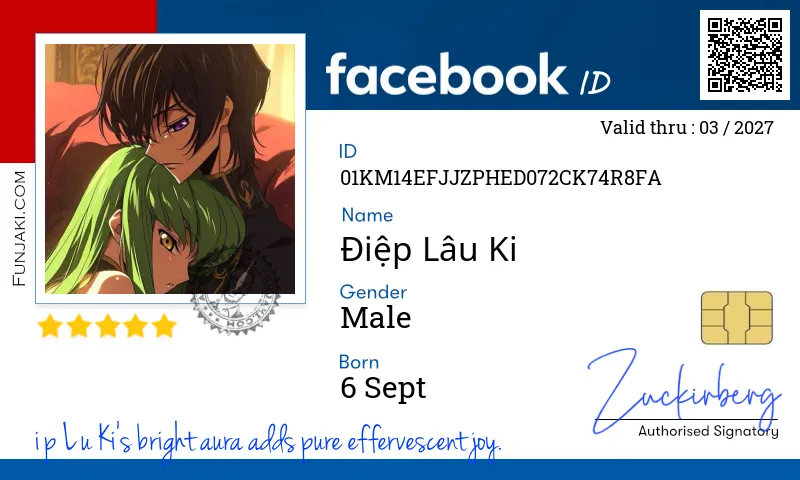 Facebook ID Card
