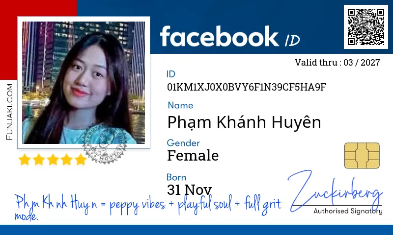 Facebook ID Card