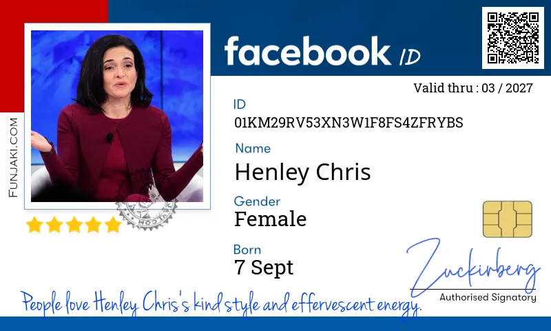 Facebook ID Card