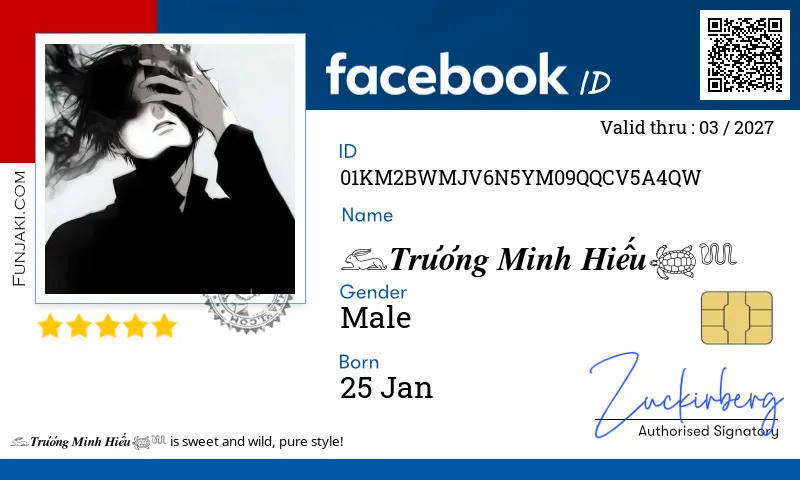 Facebook ID Card
