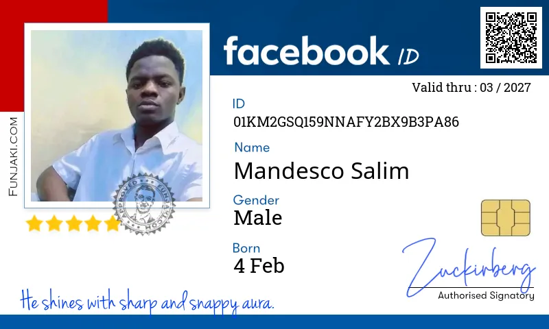 Facebook ID Card